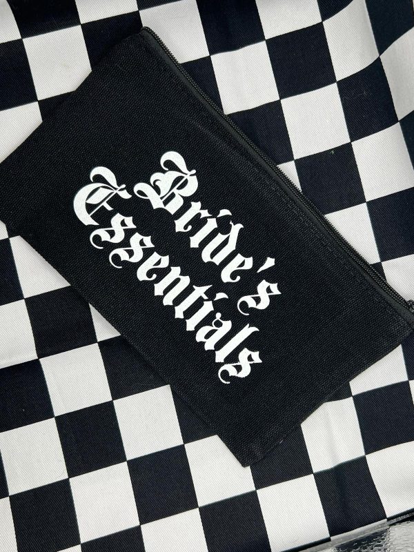 Gothic Bridal Make-up Bag - Image 2
